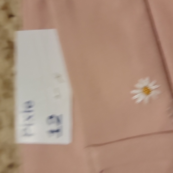 Old Navy Pink Skinny Pants with Floral Embroidery - Picture 4 of 11